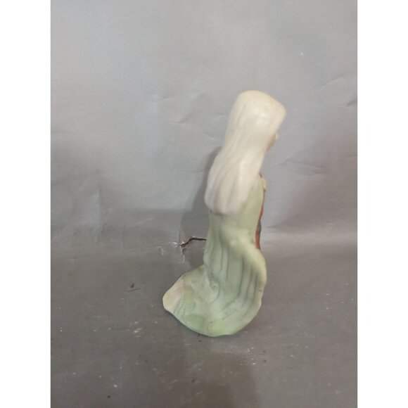 Hand-Painted Mary Figurine Vintage Ceramic Nativity Scene Religious Christmas - Picture 9 of 11